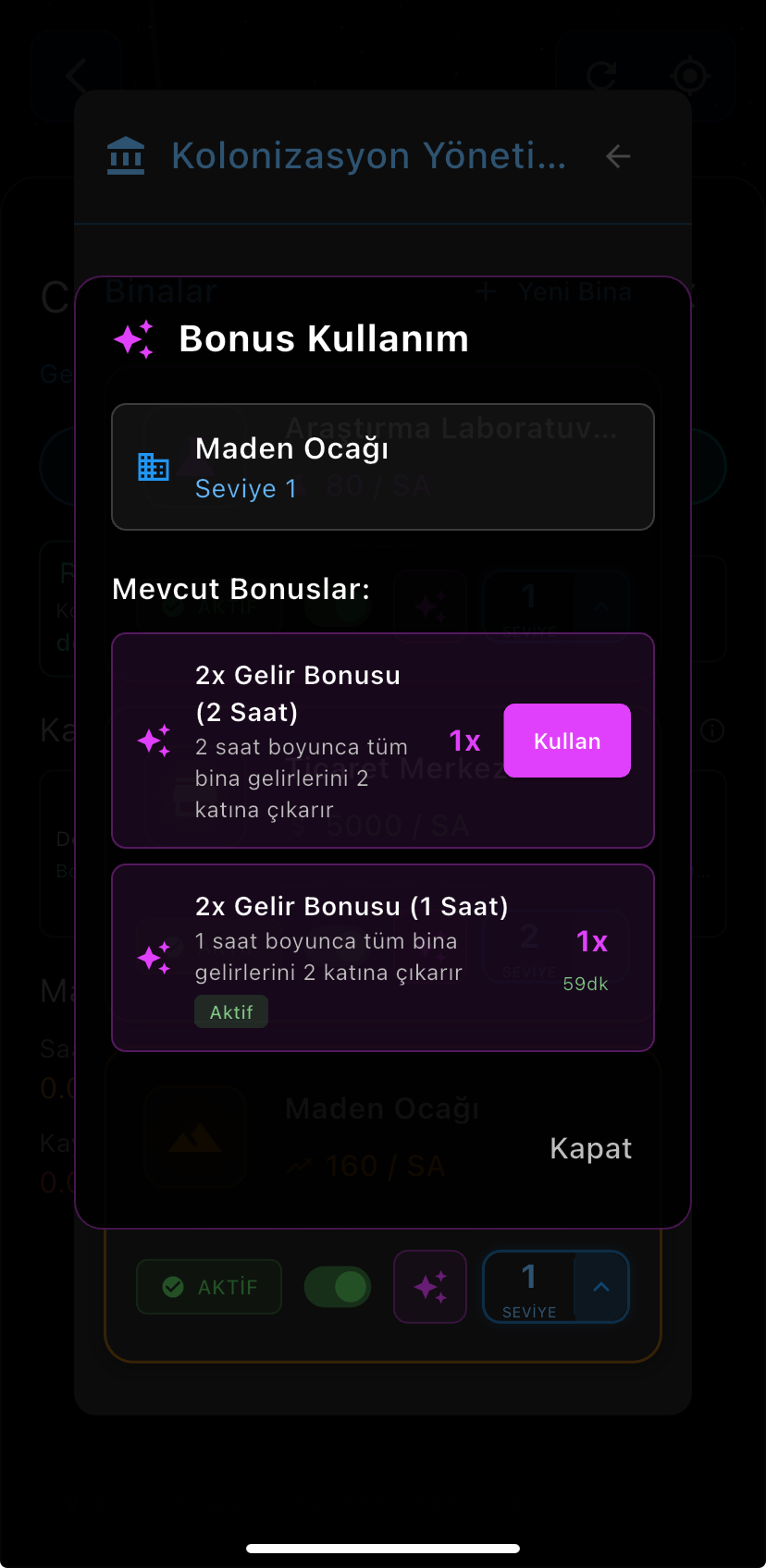 Kolonizasyon Ekranı 6